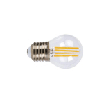 BOMBILLA CON FILAMENTO LED MINI GLOBO TRANSPARENTE DUOLEC E27 LUZ FRÍA 4W - TALLA