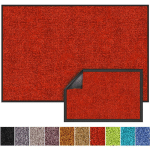 KARAT - TAPIS DE PORTE PAILLASSON D'ENTRÉE RHINE ROUGE 90 X 120 CM - ROUGE