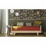 PACK LIT GIGOGNE HERSÉ + MATELAS  BOIS NATUREL 80X200 CM
