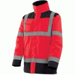 PARKA 4 EN 1 HAUTE VISIBILITÉ ROUGE DE TAILLE L - SINGER SAFETY