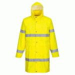 PORTWEST H442 MANTEAU DE PLUIE HAUTE VISIBILITÉ 100 CM JAUNE - TAILLE 5XL