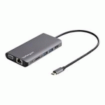 STARTECH.COM USB C MULTIPORT ADAPTER, USB-C MINI TRAVEL DOCK WITH 4K HDMI OR 1080P VGA, 3X USB 3.0 HUB, SD, GBE, AUDIO, 100W PD PASS-THROUGH, PORTABLE DOCKING STATION FOR LAPTOP/TABLET - USB 3.0 MINI DOCK (DKT30CHVAUSP) - STATION D'ACCUEIL - USB-C - VGA, 