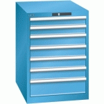 ARMOIRE BLEU CLAIR 564X725X800 AVEC 7 TIR. 75KG _ 14.367.010 - LISTA