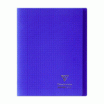 CAHIER KOVERBOOK CLAIREFONTAINE 24 X 32 CM GRAND CARREAUX 96 PAGES - BLEU
