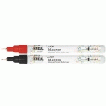 LACKMARKER 'GLOSS PAINT MARKER', EXTRAFINE, NOIR - LOT DE 5