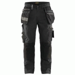 PANTALON DE TRAVAIL ARTISAN STRETCH GRIS FONCÉ/NOIR TAILLE 54 - BLAKLADER