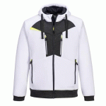 PORTWEST DX472 SWEAT À CAPUCHE ZIPPÉ DX4 BLANC - TAILLE L