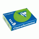 LOT DE 5 - PAPIER A4 COULEUR VERT MENTHE 80 G CLAIREFONTAINE TROPHÉE COULEURS VIVES - RAMETTE DE 500 FEUILLES