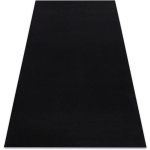 TAPIS ANTIDÉRAPANT RUMBA COULEUR UNIQUE NOIR BLACK 70X200 CM