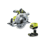 RYOBI - PACK SCIE CIRCULAIRE R18CS7-0 - 18V ONE+ BRUSHLESS - 1 BATTERIE 2.0AH - 1 CHARGEUR RAPIDE