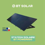 STATION SOLAIRE BT POWER 850 - 2 PANNEAUX - ASSEMBLÉE EN FRANCE - BRANCHEMENT SUR PRISE