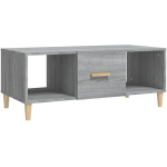 TABLE BASSE SONOMA GRIS 102X50X40 CM BOIS D'INGÉNIERIE