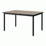 TABLE MALIBU 120X80 T4 4P STR ANTIB CHÊN 1146/NOIR NOIR 9005