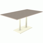 TABLE MENORCA 160X90 T6 ÉP. 24 MM STRAT ABS CHÊNE H./1013 - MOBIDECOR