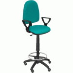 TABOURET AYNA BRAS FIXE - ROUE POUR PARQUET - TURQUOISE - PIQUERAS Y CRESPO