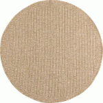 TAPIS EXTÉRIEUR ROND - 80CM - NATUREL - 100% POLYPROPYLÈNE - 1400 GR/M2 - EDEN AVRIL PARIS