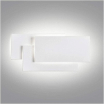 WAY - 24W LED APPLIQUES MURALES INTERIEUR BLANC, IMPERMÉABLE IP20, BLANC NATUREL 40004500K, SIMPLE DESIGN MURALE APPLIQUE POUR COULOIR, ESCALIER,