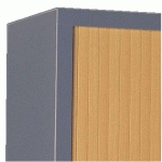 ARMOIRES À RIDEAUX MONOBLOCS ECO-CONÇUE DÉCOR H 70 X L 120 CM CORPS ANTHRACITE/RIDEAUX HÊTRE