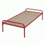LIT ESSENTIEL SOMMIER AGGLOMÉRÉ 80 X 190 CM COLORIS ROUGE - MANUTAN COLLECTIVITÉS