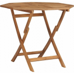 VIDAXL - TABLE PLIABLE DE JARDIN 85X85X76 CM BOIS DE TECK SOLIDE