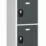 VESTIAIRE COLONNE 4 CASES - ELÉMENT DÉPART - GRIS ANTHRACITE