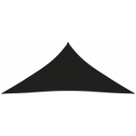 VOILE DE PARASOL TISSU OXFORD TRIANGULAIRE 4X4X4 M NOIR - VIDAXL