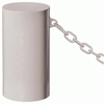 BORNE BARCELONE Ø 27 CM 1 ANNEAU - ZINC GRIS 7044 - PROCITY