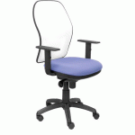 CHAISE JORQUERA ACCOUDOIRS RÉGLABLES BLANC/BLEU CLAIR - PIQUERAS Y CRESPO