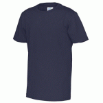 COTTOVER T-SHIRT MANCHES COURTES COL ROND ENFANT - CERTIFIÉ GOTS MARINE - TAILLE 12 ANS