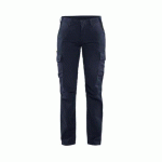 PANTALON DE TRAVAIL INDUSTRIE STRETCH 2D FEMME BLEU FONCÉ/NOIR C42 - BLAKLADER