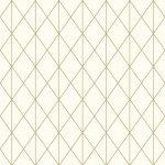 PAPIER PEINT BLANC ET DORÉ POUR CHAMBRE | PAPIER PEINT GÉOMÉTRIQUE STYLE SCANDINAVE | TAPISSERIE AVEC MOTIF BEIGE CRÈME ET CUIVRE DORÉ - 10,05 X 0,53