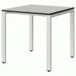 TABLE MALIBU 80X80 T6 SOUDÉ ST ANTIB BLC SE W911/NO BLC 9016