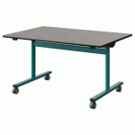 TABLE MALIBU RAB 120X80 T4 DL ST ANTIB BÉT F186/NO BLEU 5018