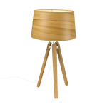 ALUMINOR LAMPE ESSENCE LT, ABAT-JOUR COTON ASPECT BOIS