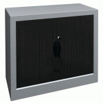 ARMOIRE À RIDEAUX 80 X 69 CM MOKA/ALU - MANUTAN COLLECTIVITÉS