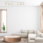 EKO-LIGHT SPOT POUR PLAFOND JOKER, BLANC/DORÉ, À 6 LAMPES