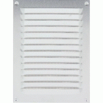 GRILLE ESTAMPÉE 436 LARGEUR 400MM HAUTEUR 100MM ANODISÉ ARGENT - RENSON - 8715