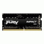 KINGSTON FURY IMPACT - DDR4 - KIT - 16 GO: 2 X 8 GO - SO DIMM 260 BROCHES - 3200 MHZ / PC4-25600 - MÉMOIRE SANS TAMPON