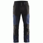 PANTALON DE TRAVAIL SERVICES STRETCH MARINE FONCÉ/NOIR TAILLE 46L - BLAKLADER