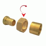 RACCORD PER À GLISSEMENT - UNION FEMELLE - DIAM 12MM - FILETAGE 15X21 BOUTTÉ