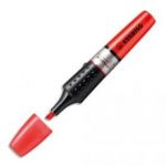 STABILO SURLIGNEUR POINTE BISEAUTÉE ENCRE LIQUIDE ROUGE LUMINATOR