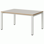 TABLE MALIBU 120X80 T3 SOUDÉ STR ALAIS BLC SEL W911/BLC 9016
