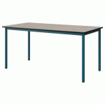 TABLE MALIBU 160X80 T6 4P STRA ANTIB ACACIA/NOIR BLEU 5025 - MANUTAN EXPERT