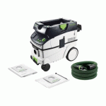 ASPIRATEUR EAU ET POUSSIÈRES CLEANTEC CTL26EAC - DÉCOLMATAGE AUTO - CUVE 26 L FESTOOL