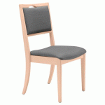 CHAISE ABAKA TAUPE - STRUCTURE HÊTRE BOULEAU - SUNSET CREATION