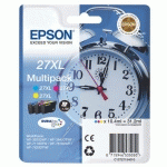 EPSON 27XL PACK CARTOUCHE HAUTE CAPACITÉ DE 3 COULEURS POUR IMPRIMANTE JET D