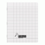 LOT DE 10 - CAHIER PIQUÉ 8000 POLYPRO DÉFICIENTS VISUELS 17X22 CM 32 PAGES GRANDS CARREAUX 4MM AGRANDI 16/16 90 G - INCOLORE