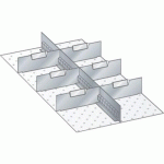 MATÉRIEL DE SUBDIVISION POUR TIROIRS 306X612X75MM - LISTA