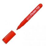 PENTEL MARQUEUR PERMANENT POINTE OGIVE CORPS PLASTIQUE ENCRE ROUGE FORMULE ÉCOLOGIQUE NN50