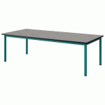 TABLE MALIBU 180X80 T2 4P STRA BÉTON F186/NOIR BLEU 5018